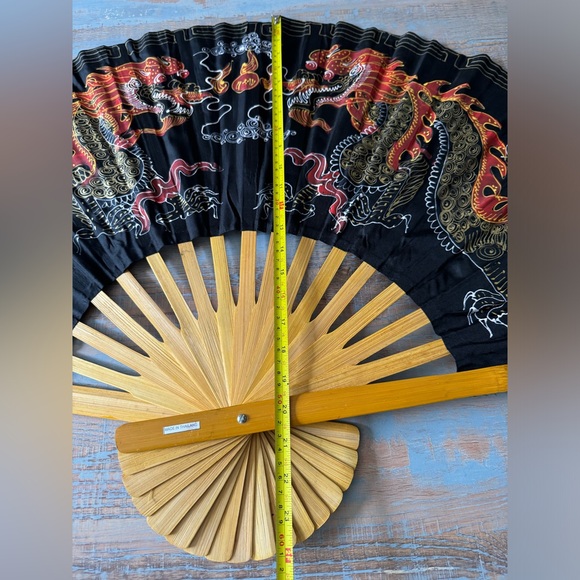 New Asian 40in XL Fan Decor Made in Thailand - Picture 9 of 15